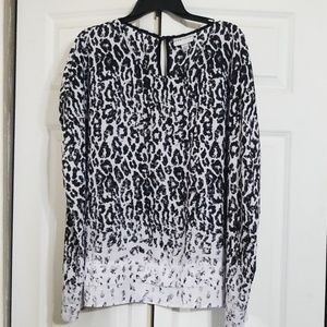 2x/3x Women's Leopard Print Top